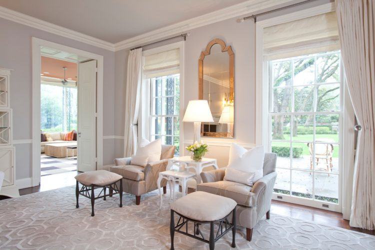 lavish living room with traditional furniture