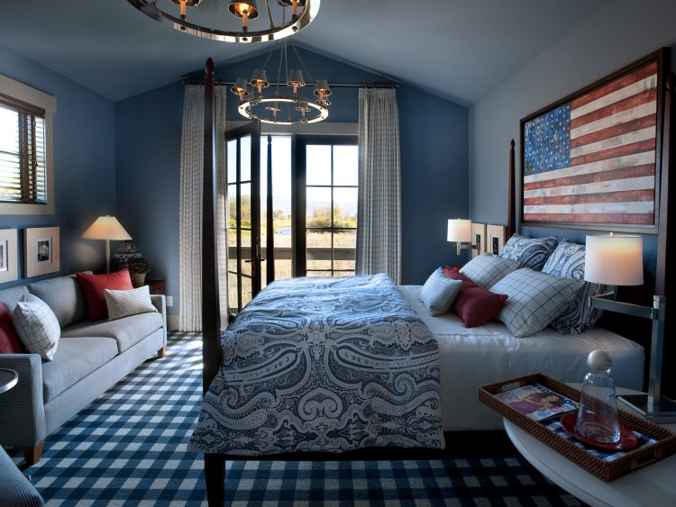 Traditional Blue Bedroom