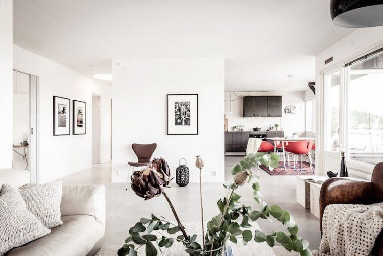 white apartment with open space