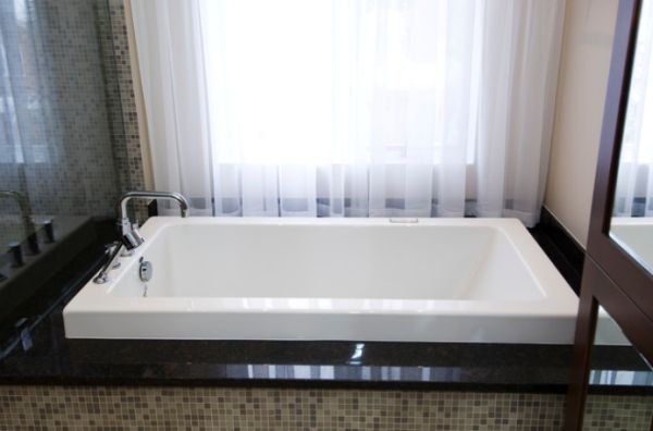 contemporary drop in bath tub