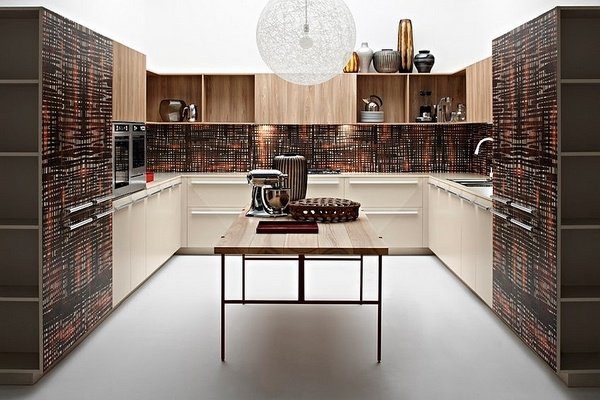 kitchen with cool black cabinet finish