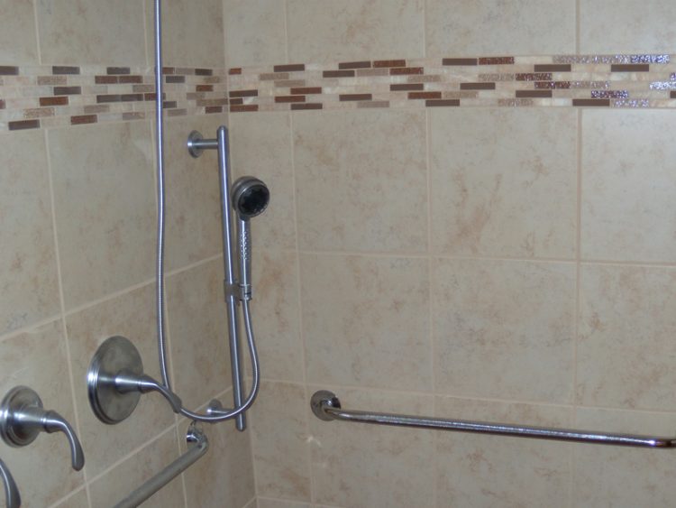 custom shower grab bars