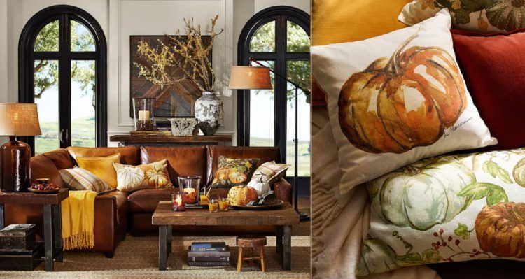 fall themed living room pillows