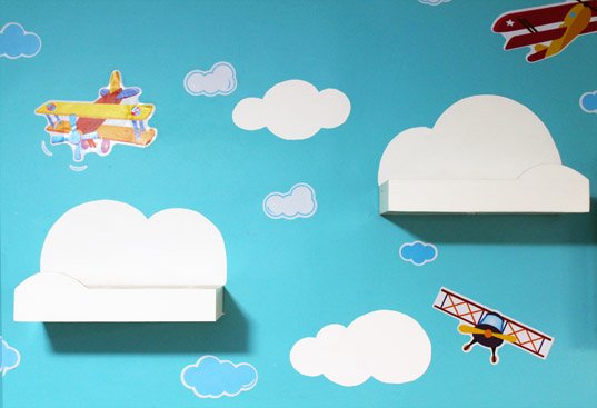 cloud floating shelving