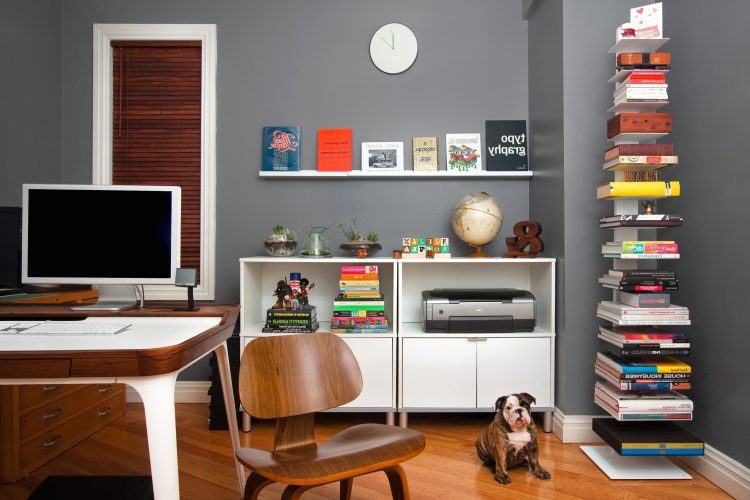 Home Office Bookshelf Ideas Stella Shelves within Home Office Studio