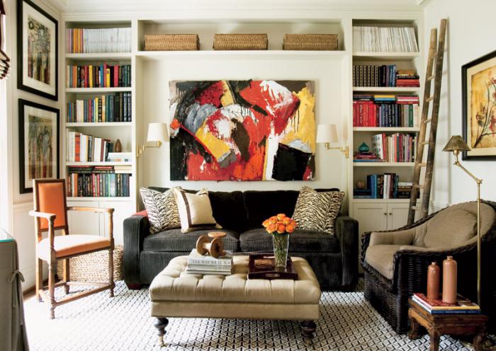 20 Living Spaces With Built-In Shelves