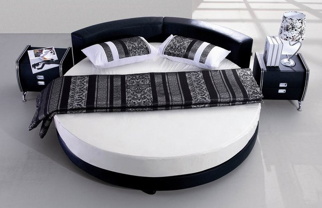 contemporary round bed design