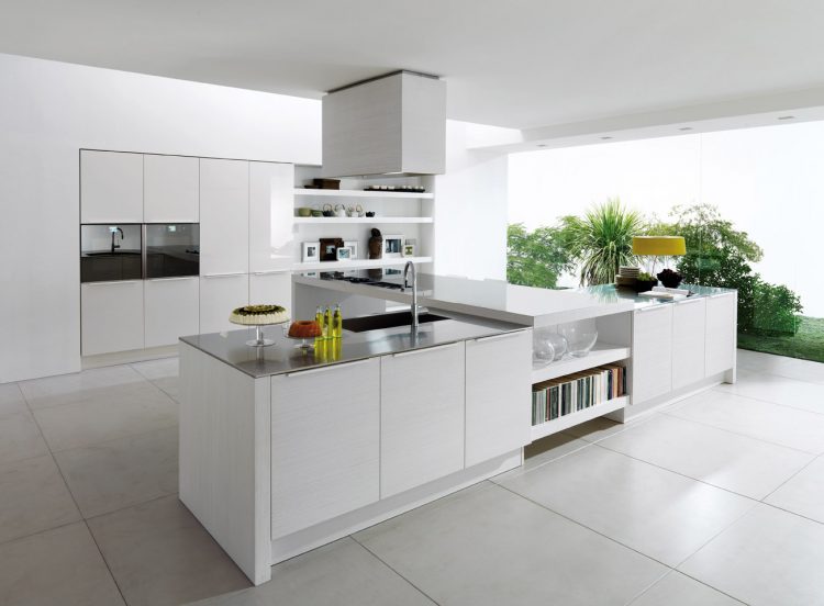 modern small white kitchen