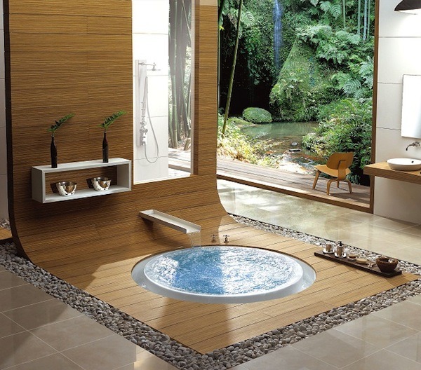 circular infinity bath tub