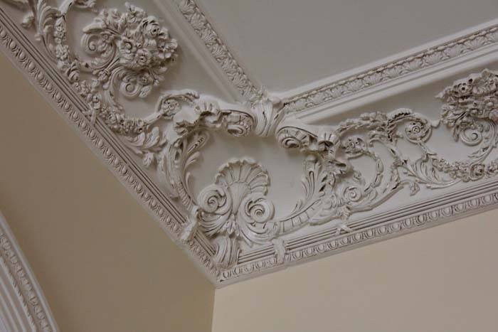 beautiful crown molding with design 