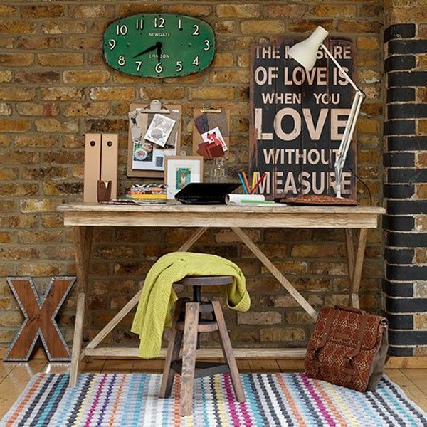 rustic home office decor