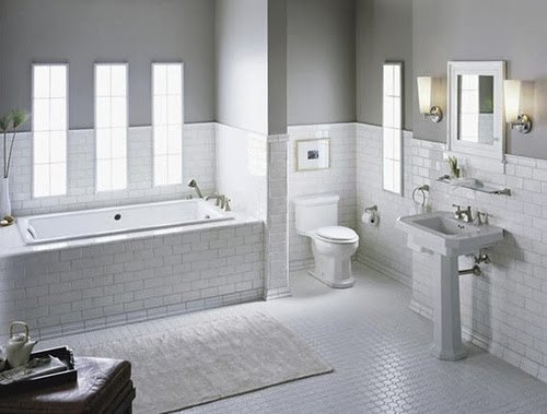 subway tile for modern bathroom