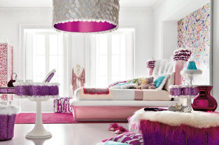 trendy and fun teen bedroom idea