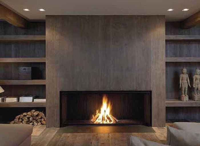 simple beautiful modern fireplace