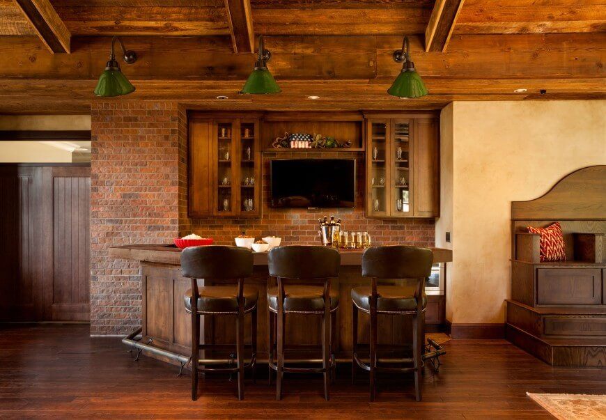 20 Of The Most Lavish Wooden Home Bar Designs