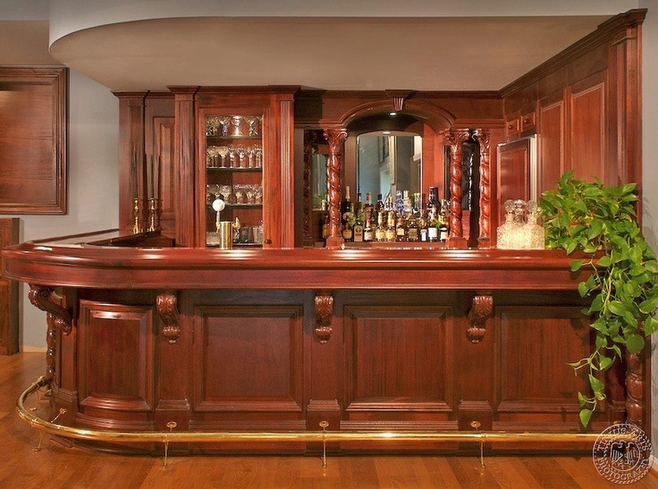 beautiful wooden bar