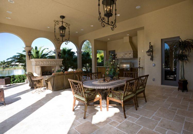 beautiful covered patio design