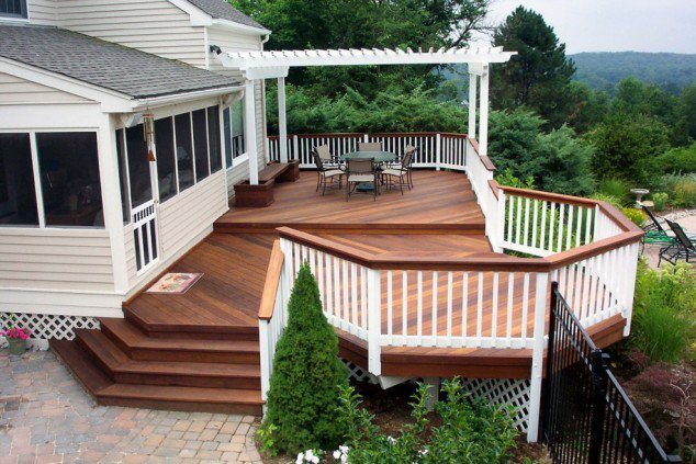 beautiful backyard deck design