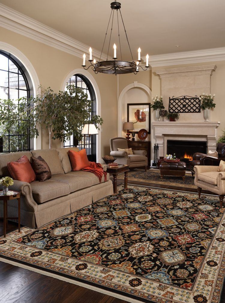 10 Beautiful Living Rooms with Karastan Rugs