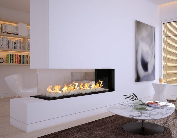 contemporary flare fireplace