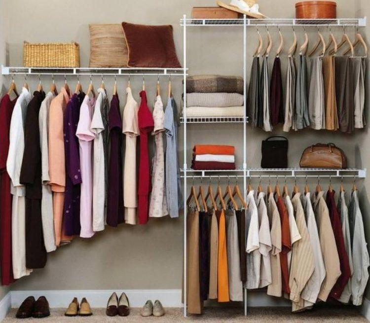 simple closet organizer from home depot