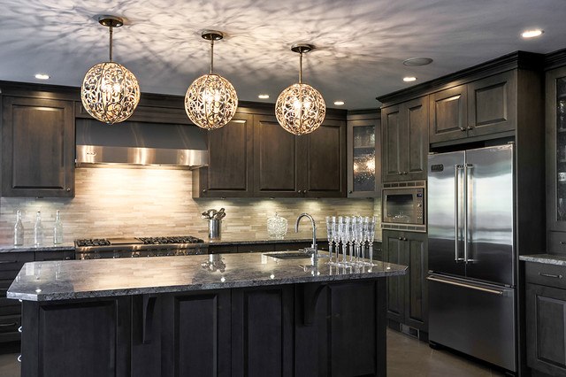 beautiful round kitchen lights