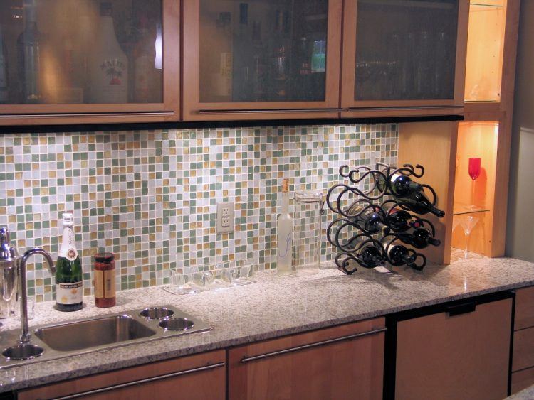 colorful kitchen backsplash