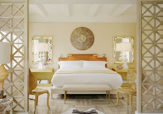 gold bedroom scheme