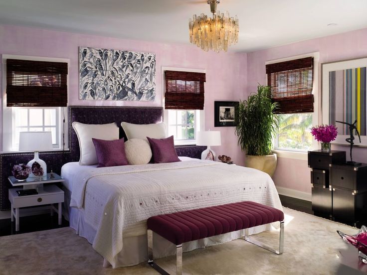 Unique Purple And White Bedroom Ideas with Simple Decor