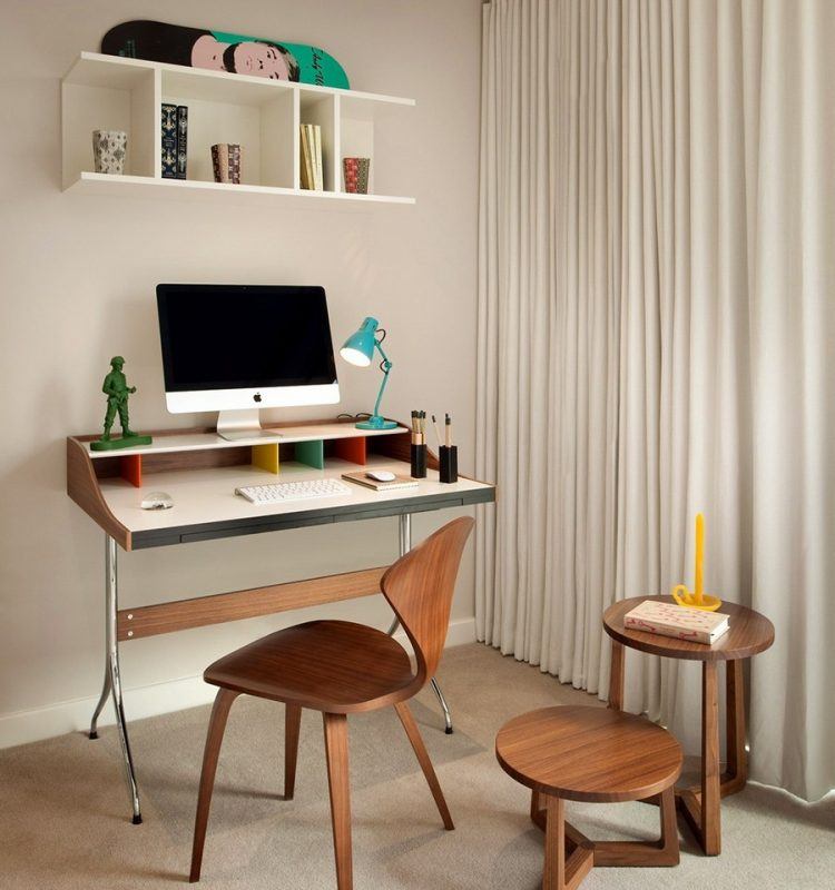 trendy modern apartment desk