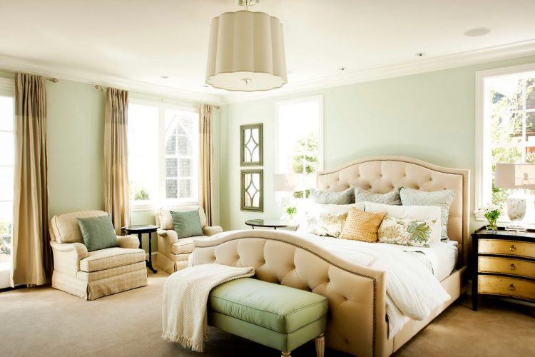 Light Green Walls With Statement Wall Art