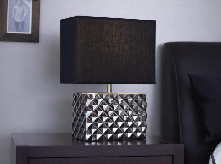 cool nightstand lamp with silver base