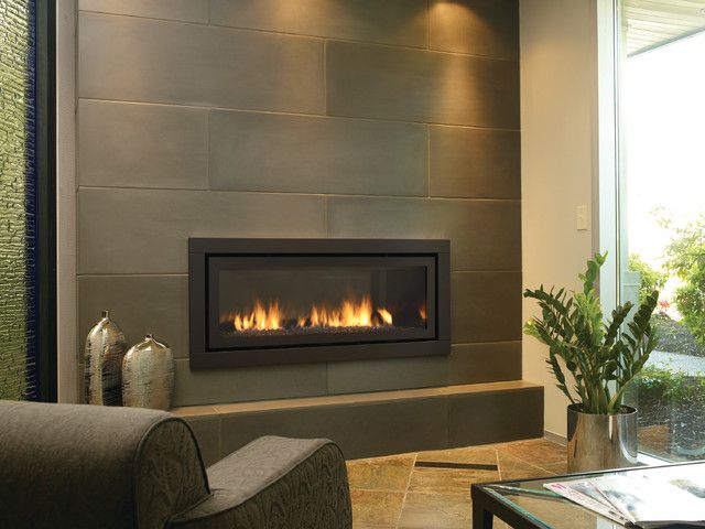 Amazing Contemporary Fireplace Black Backsplash Design Ideas