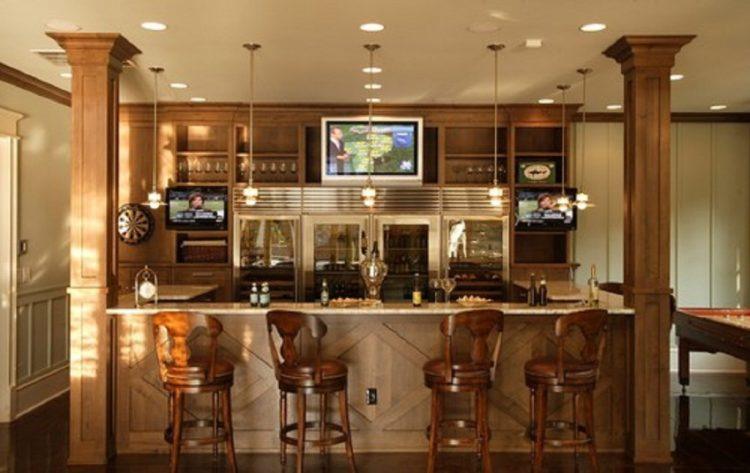 beautiful bar with TV