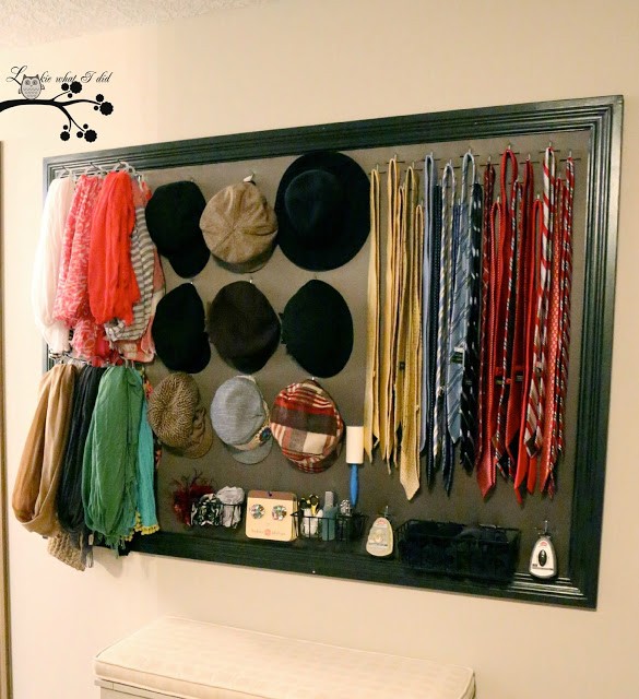 simple DIY closet organization idea