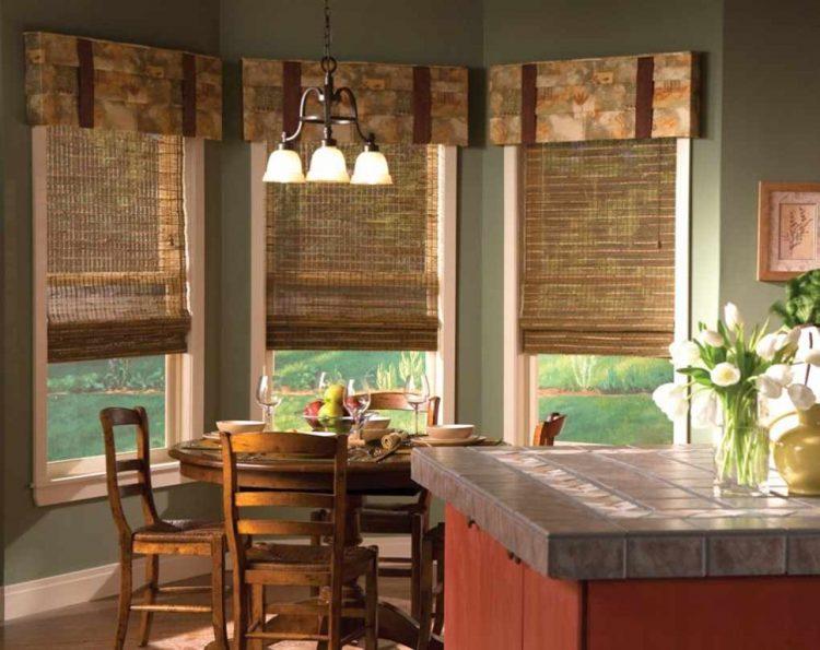 kitchen with bay windows