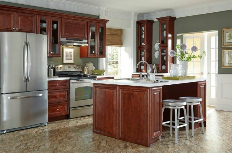 20 Stunning Kitchen Design Ideas With Mahogany Cabinets