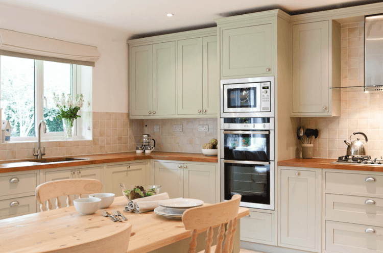 stunning mint green kitchen cabinets