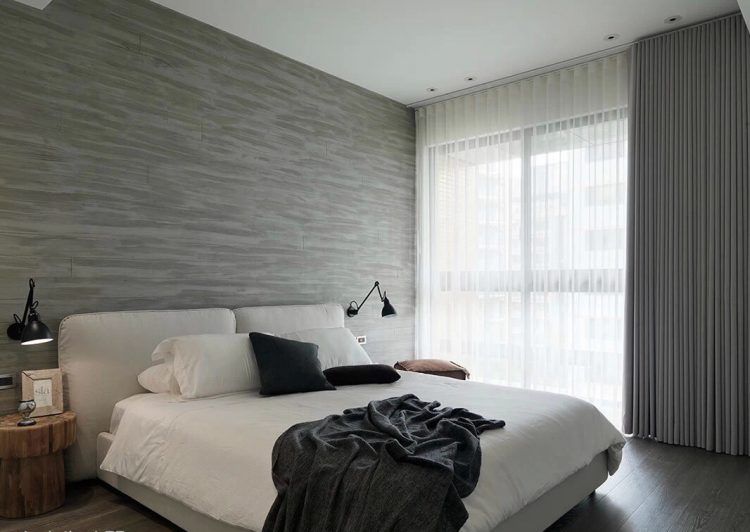 modern gray bedroom design