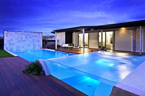 two layer glass pool