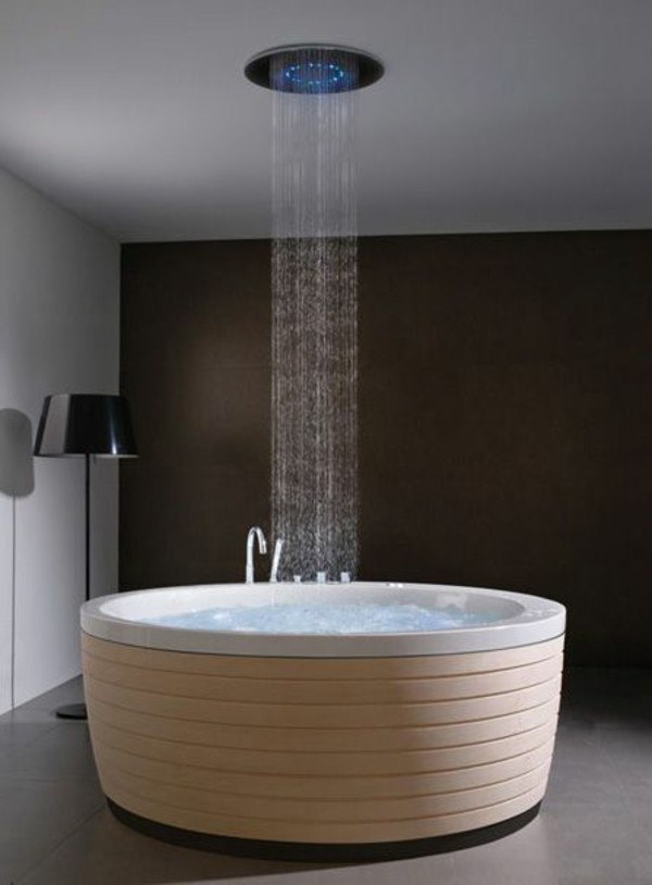 modern round freestanding tub