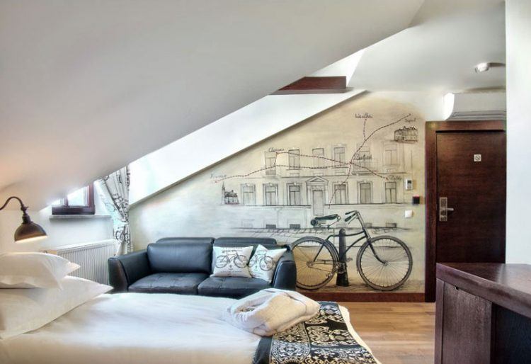 bicycle theme teen room