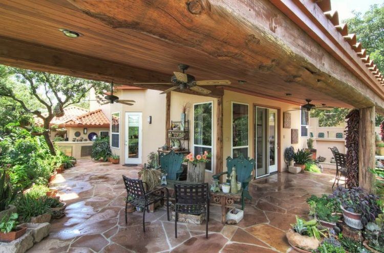 cool covered patio design