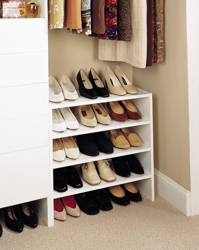 simple closet shoe organizer