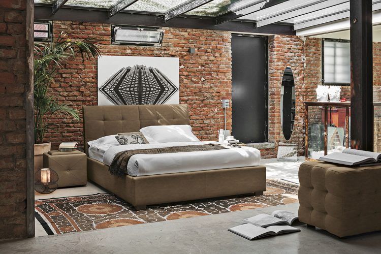 vintage-bedroom-with-exposed-brick