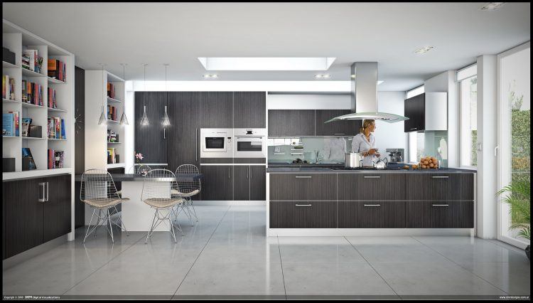 gorgeous open contemporary kitchen