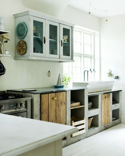 farm style kitchen with nice cabinets