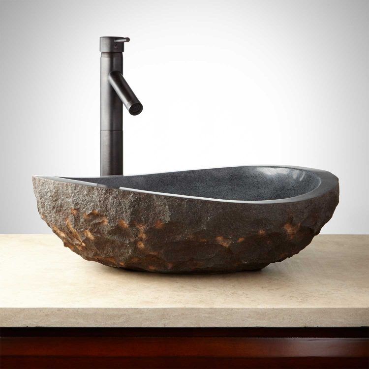 beautiful granite bowl style sink