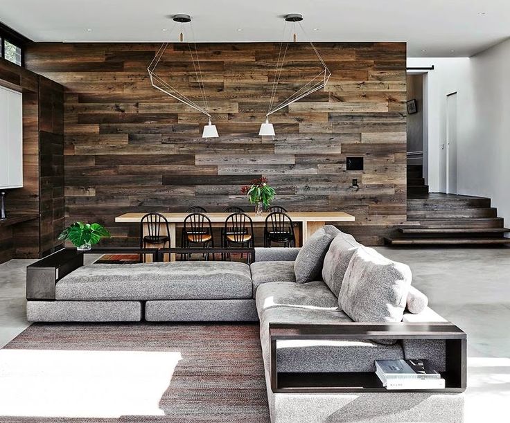 beautiful reclaimed wood wall