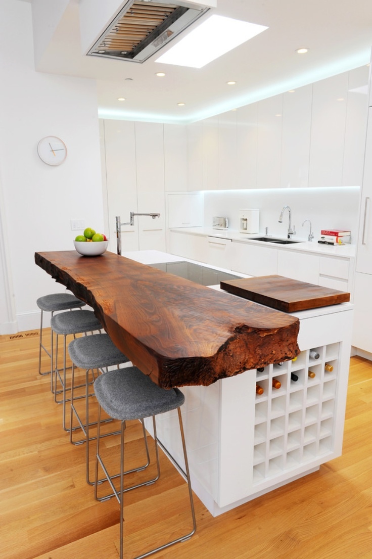 beautiful rustic wood countertop